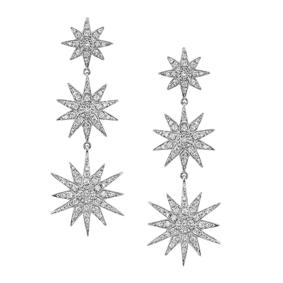 SHAY Diamond Triple Starburst Earrings - Picture 1 of 7